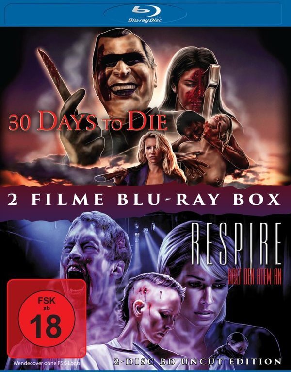 30 Days To Die (2009) / Respire - Halt den Atem an (2010) Uncut, 2 Blu-rays