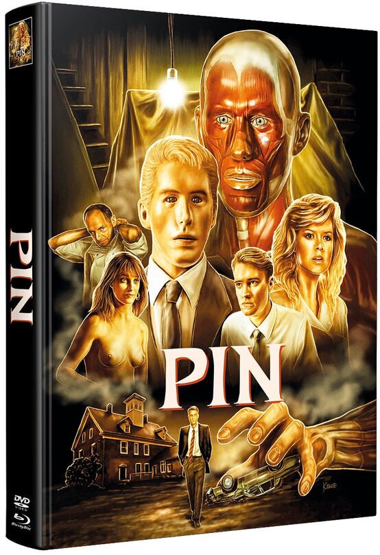 Pin (1988) Wattiert, Limited Edition, Mediabook, Uncut, Blu-ray + DVD