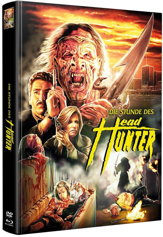 Die Stunde des Headhunter (1988) Wattiert, Limited Edition, Mediabook, Uncut, Blu-ray + DVD