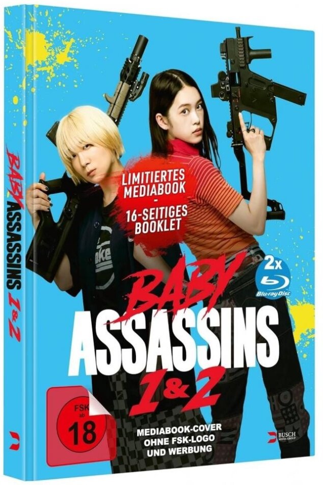 Baby Assassins 1 & 2 Cover B, Limited Edition, Mediabook, 2 Blu-rays