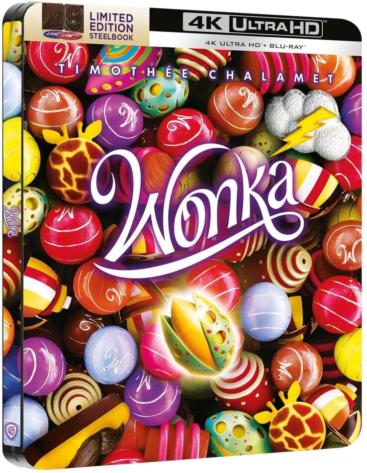 Wonka (2023) Cover 3, Limited Edition, Steelbook, 4K Ultra HD + Blu-ray