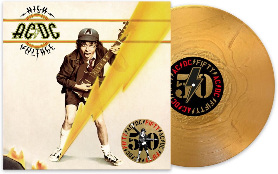 AC/DC - High Voltage 2024 Reissue, 50 Years Of Rock And Roll, Sony, Gold Nugget Vinyl, LP