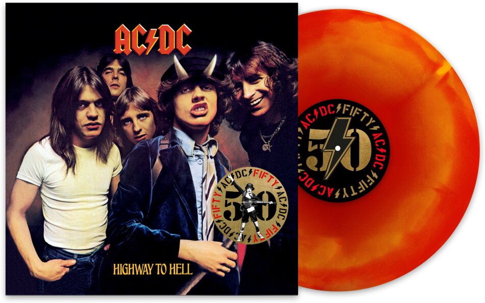 AC/DC - Highway To Hell 2024 Reissue, 150 Gramm, 50 Years Of Rock And Roll, Sony, Limited Edition, "Hellfire" Vinyl, LP