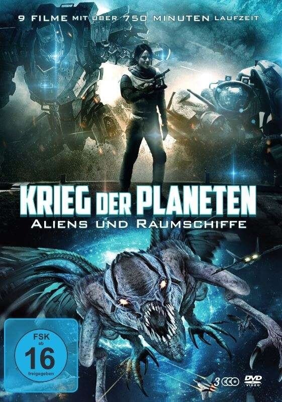 Krieg der Planeten - Aliens und Raumschiffe - 9 Filme 3 DVDs
