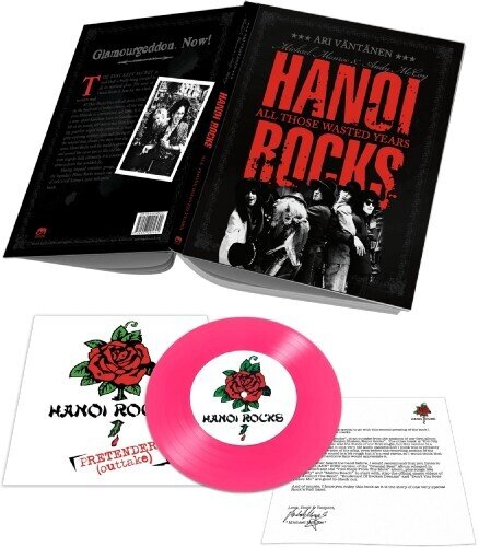 Hanoi Rocks - All Those Wasted Years Pink Vinyl, 7" Single + Buch