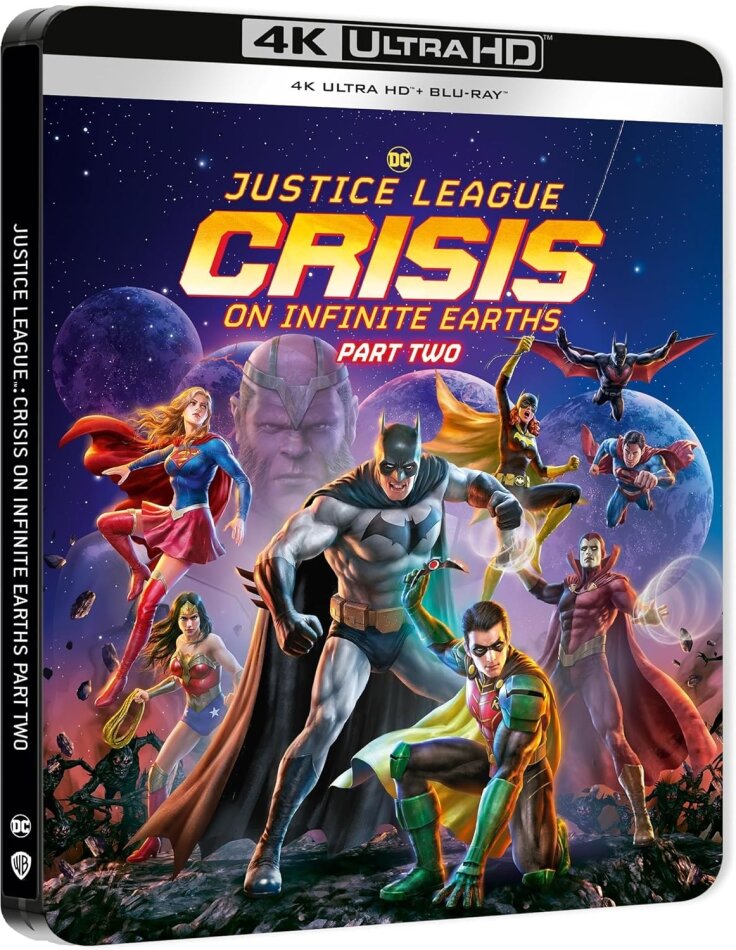 Justice League: Crisis on Infinite Earths - Part Two (2024) Limited Edition, Steelbook, 4K Ultra HD + Blu-ray