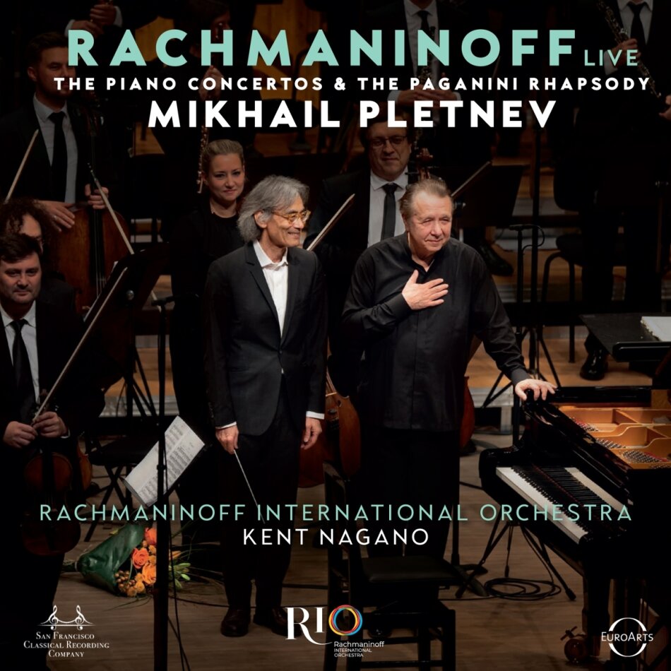 Sergej Rachmaninoff (1873-1943), Kent Nagano, Mikhail Pletnev & Rachmaninoff International Orchestra - Klavierkonzerte, Paganini-Rhapsody (live Rec.) 2 SACDs