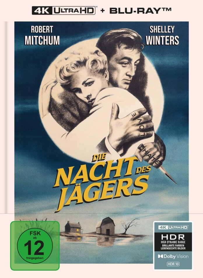 Die Nacht des Jägers (1955) Limited Collector's Edition, Mediabook, 4K Ultra HD + Blu-ray
