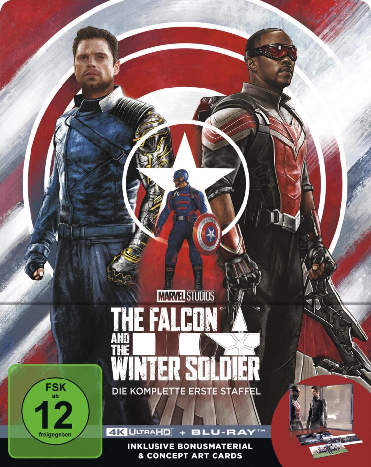 The Falcon and the Winter Soldier - Staffel 1 Édition Collector Limitée, Steelbook, 2 4K Ultra HDs + 2 Blu-ray