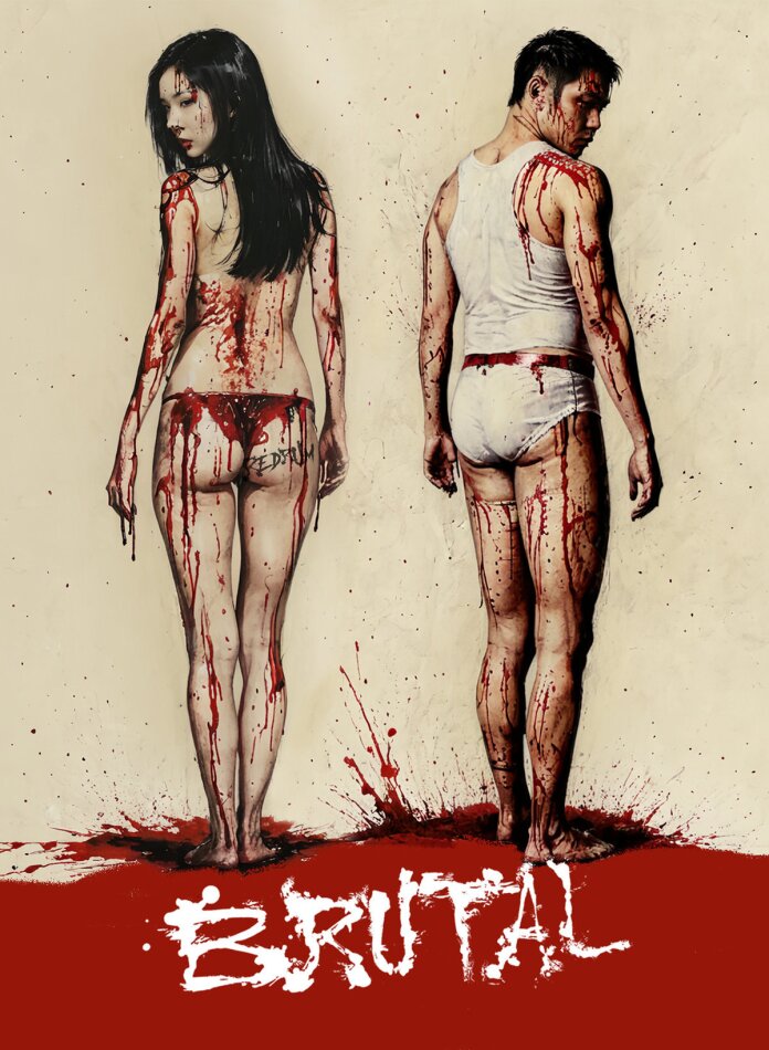 Brutal (2017) Cover B, Limited Edition, Mediabook, Uncut, Blu-ray + DVD + Buch