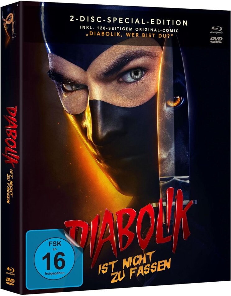 Diabolik ist nicht zu fassen (2023) inkl. Comic, Schuber, Digipack, Special Edition, Blu-ray + DVD