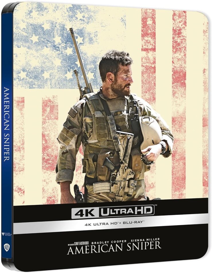 American Sniper (2014) Limited Edition, Steelbook, 4K Ultra HD + Blu-ray