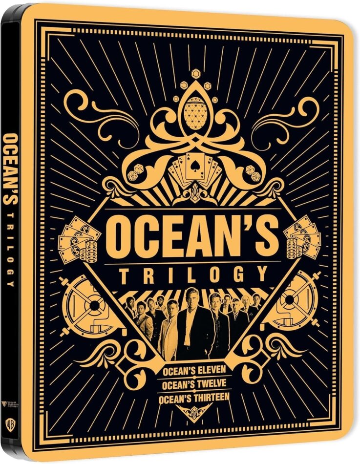 Ocean's Trilogy Limited Edition, Steelbook, 3 4K Ultra HDs + 3 Blu-rays