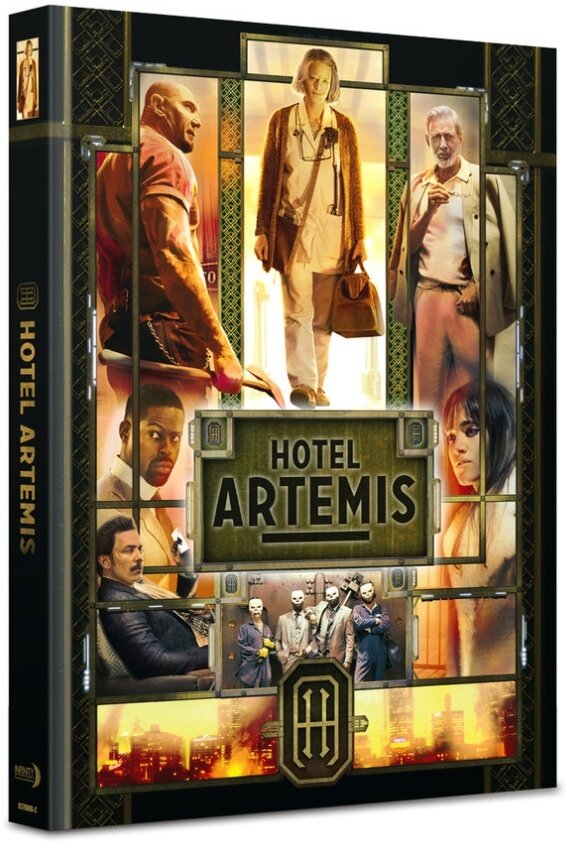 Hotel Artemis (2018) Cover C, Limited Edition, Mediabook, 4K Ultra HD + Blu-ray