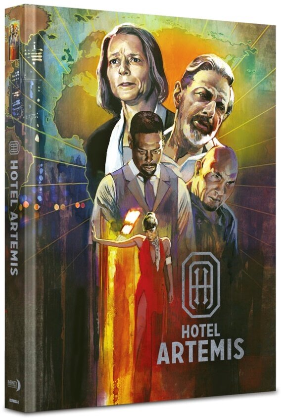 Hotel Artemis (2018) Cover B, Limited Edition, Mediabook, 4K Ultra HD + Blu-ray