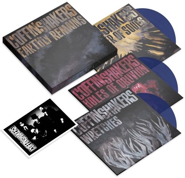 Coffinshakers - Earthly Remains Boxset, Limited Edition, Transparent Blue Vinyl, 3 7" Singles