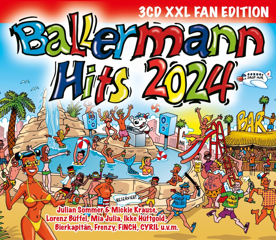 Ballermann Hits 2024 XXL Fan Edition, 3 CDs