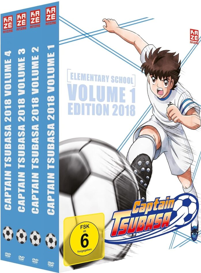 Captain Tsubasa - Vol. 1-4 (2018) Gesamtausgabe, Bundle, 8 DVDs