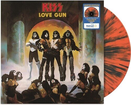 Kiss - Love Gun 2020 Reissue, Tangerine/Aqua Splatter Vinyl, LP