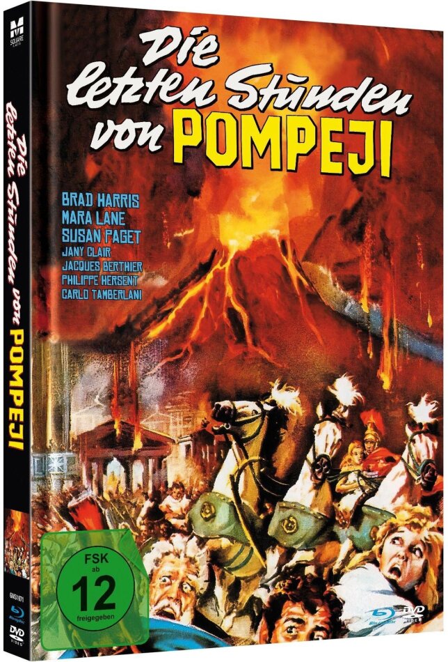 Die letzten Stunden von Pompeji (1962) Extended Edition, Kinoversion, Limited Edition, Mediabook, Blu-ray + DVD