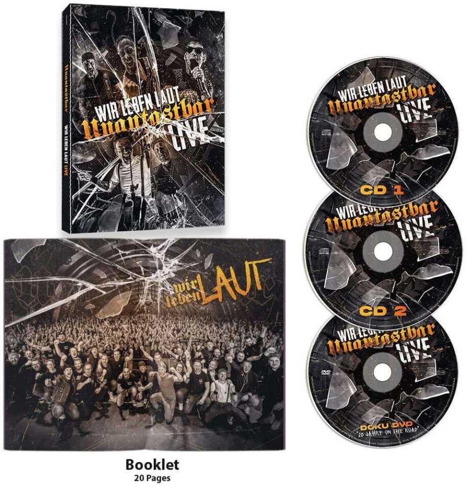 Unantastbar - Wir Leben Laut - Live Digipack, 2 CDs + DVD