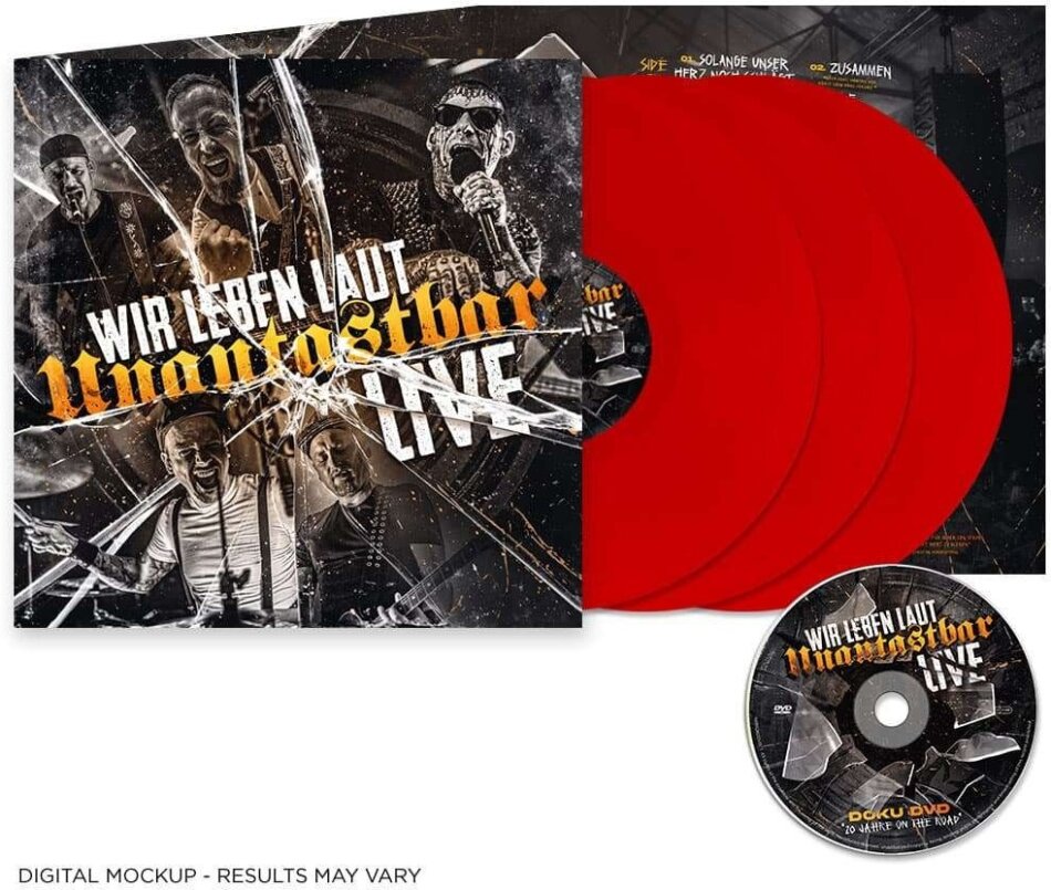 Unantastbar - Wir Leben Laut - Live Gatefold, 3 LPs + DVD