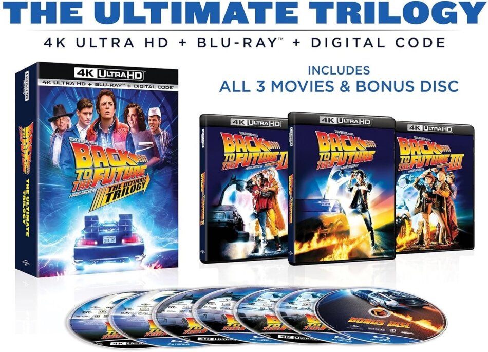 Back to the Future - The Ultimate Trilogy 3 4K Ultra HDs + 4 Blu-rays