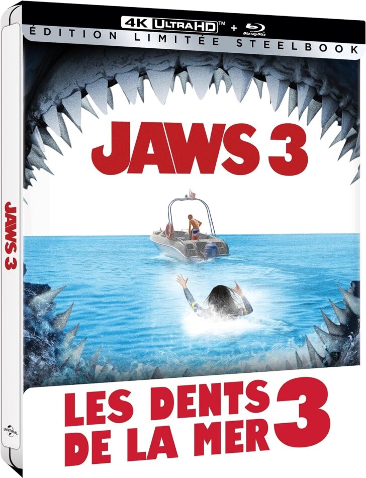 Jaws 3 - Les dents de la mer 3 (1983) Limited Edition, Steelbook, 4K Ultra HD + Blu-ray