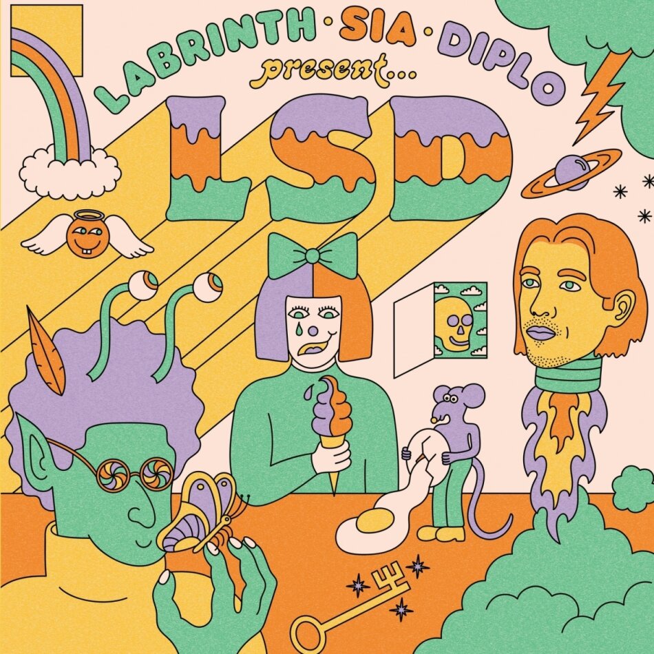 Labrinth, Sia & Diplo - LSD 2024 Reissue, Alternate Cover, Anniversary Edition, Sea Glass Vinyl, LP