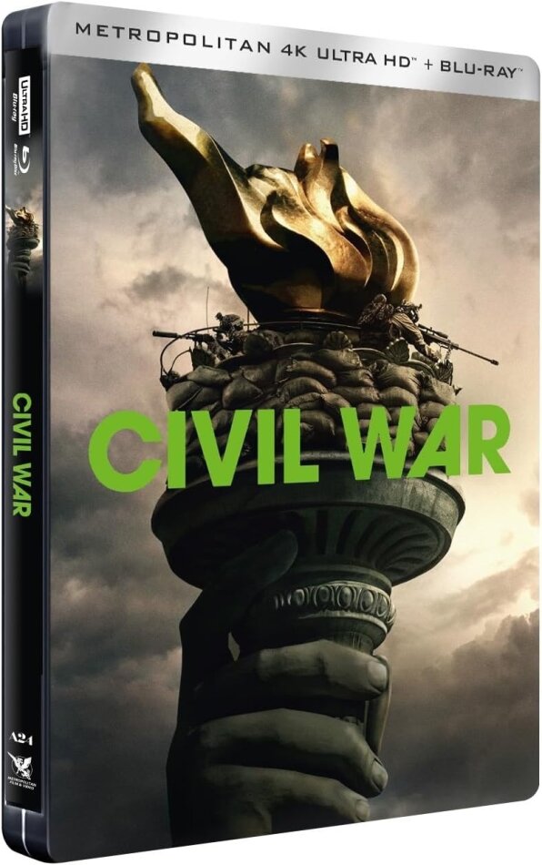 Civil War (2024) Limited Edition, Steelbook, 4K Ultra HD + Blu-ray