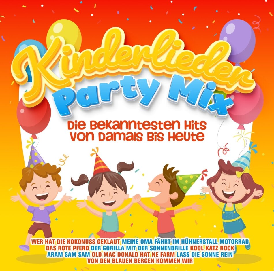 Kinderlieder Party Mix – Die Bekanntesten Hits 2 CDs