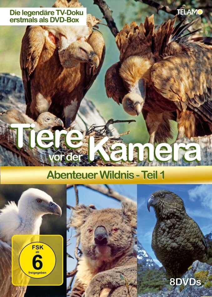 Tiere vor der Kamera - Abenteuer Wildnis - Teil 1 8 DVDs
