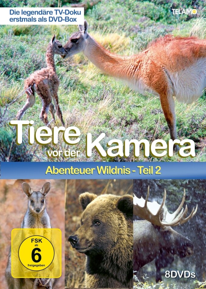 Tiere vor der Kamera - Abenteuer Wildnis - Teil 2 8 DVDs