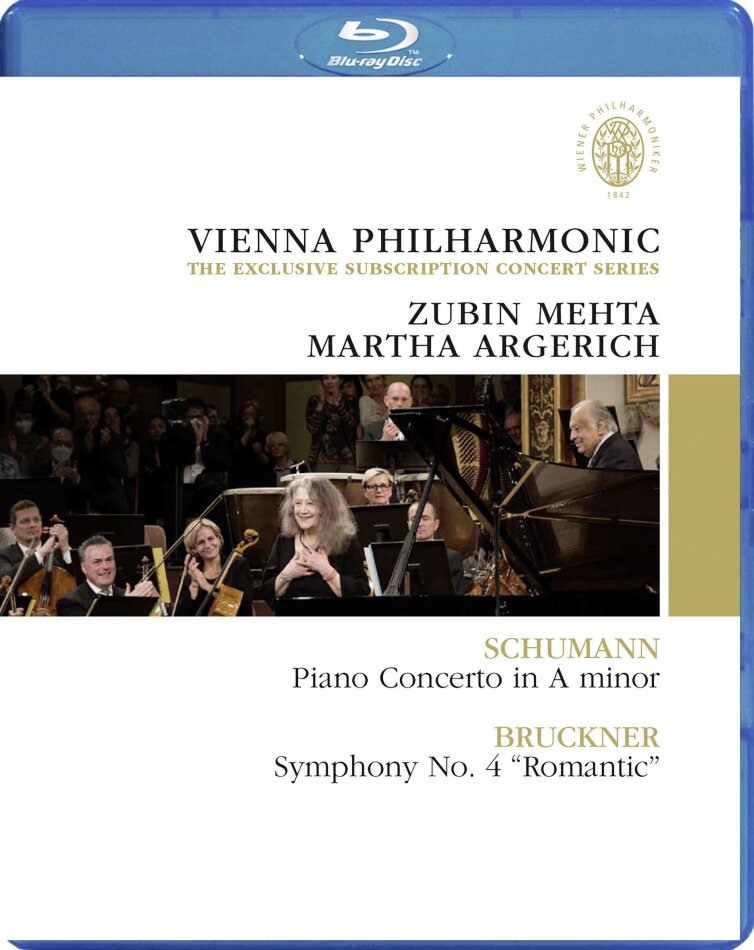Wiener Philharmoniker, Zubin Mehta & Martha Argerich - Vienna Philharmonic: The Exclusive Subscription Concert Series - Schumann: Piano Concerto in A minor / Bruckner: Symphony No. 4 "Romantic"