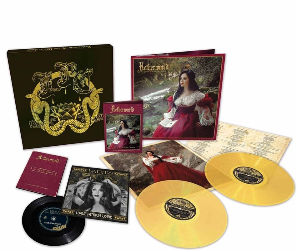 Louise Patricia Crane - Netherworld Celestial Dust Trans Gold Vinyl, 2 LP + 7" Single + CD + DVD