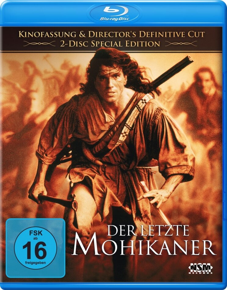 Der letzte Mohikaner (1992) Director's Cut, Kinoversion, Special Edition, 2 Blu-rays
