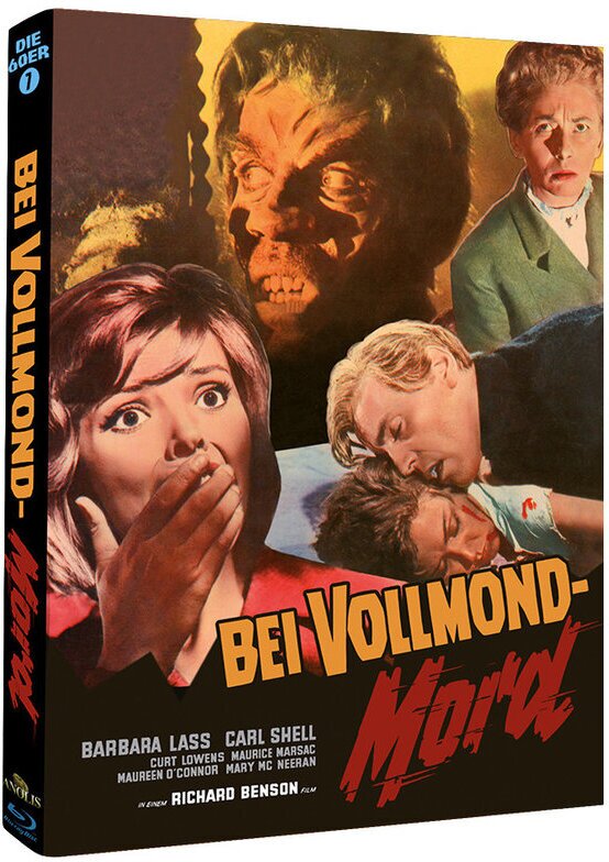 Bei Vollmond- Mord (1961) Cover B, Phantastische Filmklassiker, Die 60er, s/w, Limited Edition, Mediabook, Blu-ray + DVD