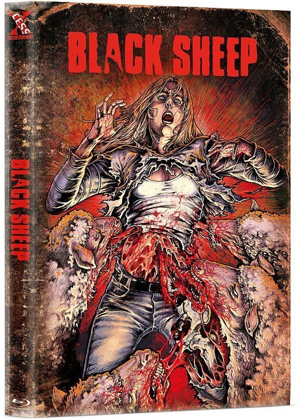 Black Sheep (2007) Cover B, Wattiert, Limited Edition, Mediabook, 2 Blu-rays + DVD