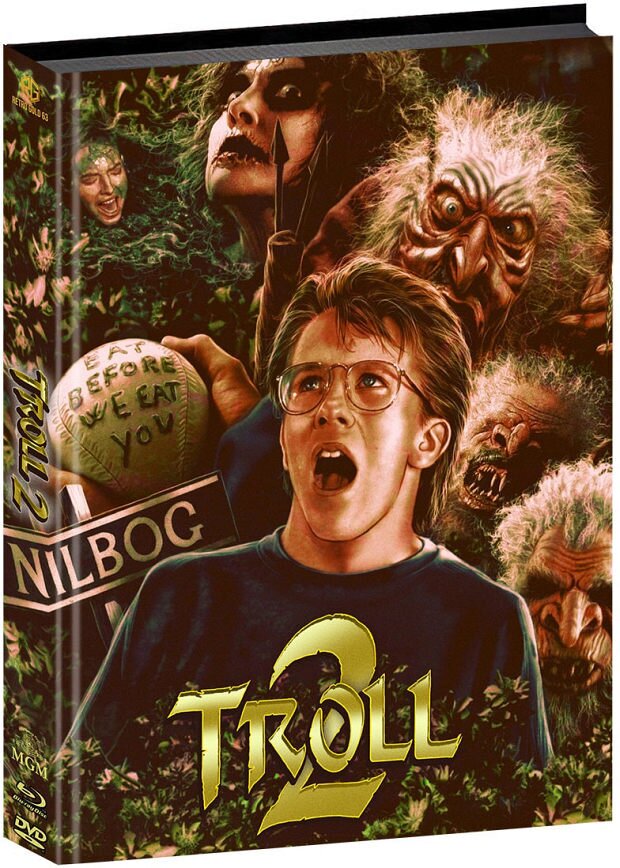 Troll 2 (1990) Wattiert, Cover A, Limited Edition, Mediabook, Blu-ray + DVD