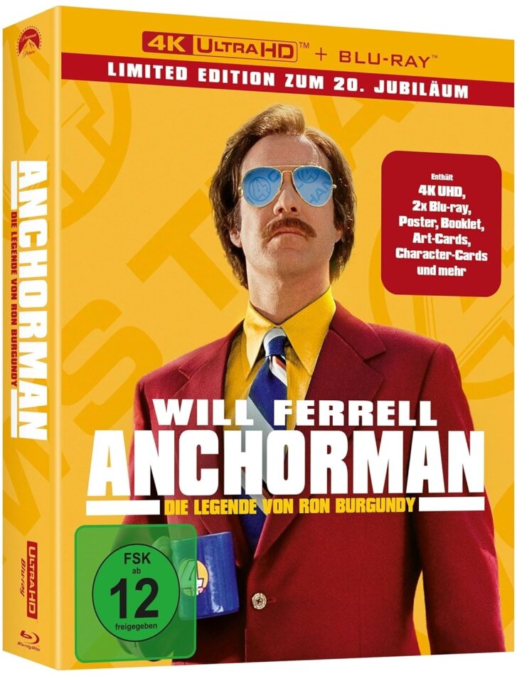 Anchorman - Die Legende von Ron Burgundy (2004) Collector's Edition, 4K Ultra HD + 2 Blu-rays