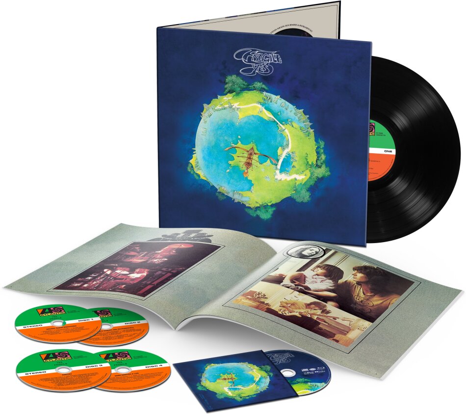 Yes - Fragile 2024 Reissue, Super Deluxe Boxset, Rhino, LP + 4 CDs + Blu-ray