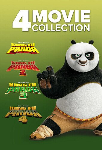 Kung Fu Panda 1-4 - 4 Movie Collection 4 DVDs