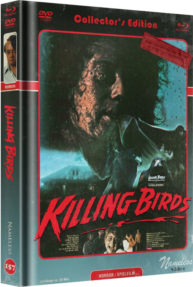 Killing Birds (1987) Cover C, Collector's Edition, Limited Edition, Mediabook, Blu-ray + DVD