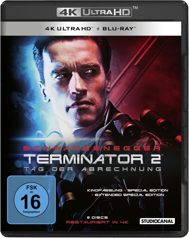 Terminator 2 - Tag der Abrechnung (1991) Kinoversion, Restaurierte Fassung, Extended Special Edition, Special Edition, 4K Ultra HD + Blu-ray