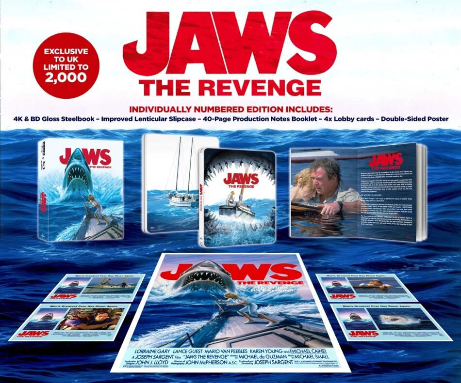 Jaws 4 - The Revenge (1987) Limited Collector's Edition, Steelbook, 4K Ultra HD + Blu-ray