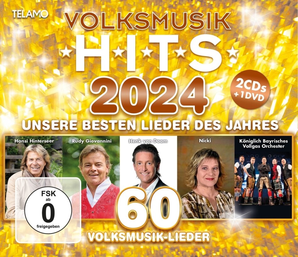 Volksmusik Hits 2024 2 CDs + DVD