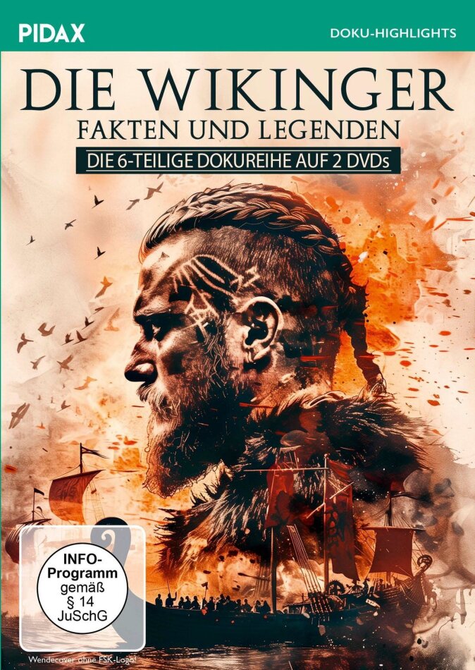 Die Wikinger - Fakten und Legenden - Die 6-teilige Dokureihe Pidax Doku-Highlights, 2 DVDs
