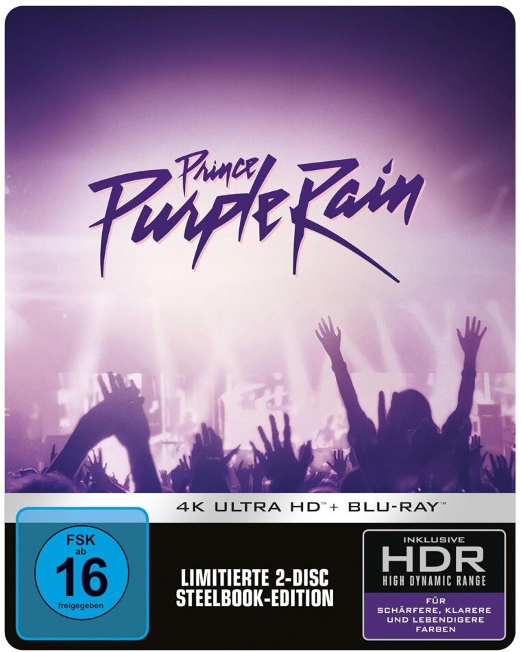 Purple Rain (1984) Limited Edition, Steelbook, 4K Ultra HD + Blu-ray