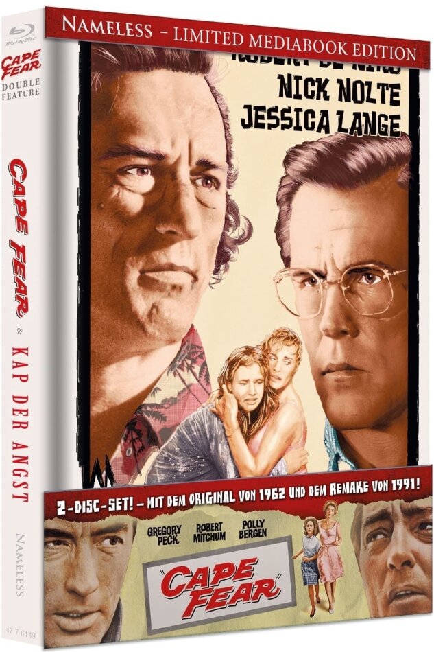 Cape Fear (1962) / Kap der Angst (1991) Cover B, Double Feature, Limited Edition, Mediabook, 2 Blu-rays