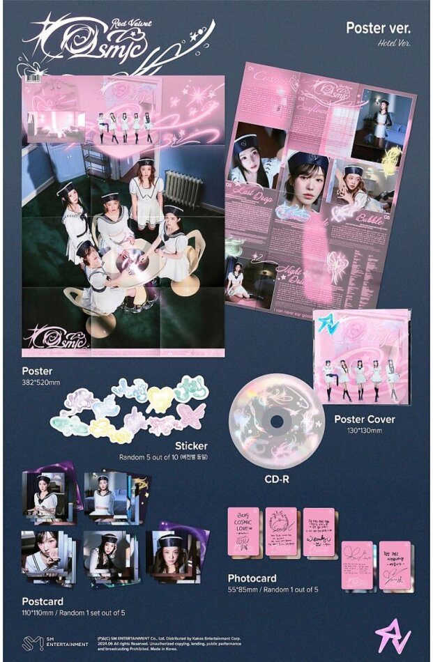 Red Velvet (K-Pop) - Cosmic Hotel Poster Version